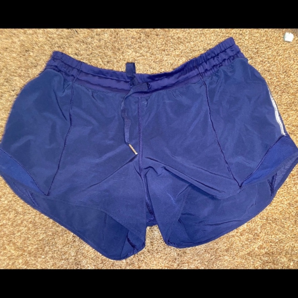 lulu lemon shorts-blue